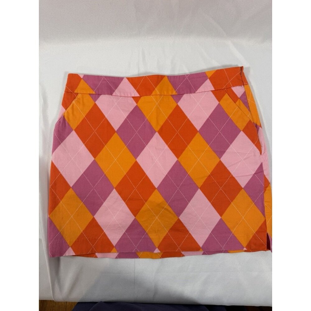 Loudmouth Ladies Size 10 Golf Argyle Skort